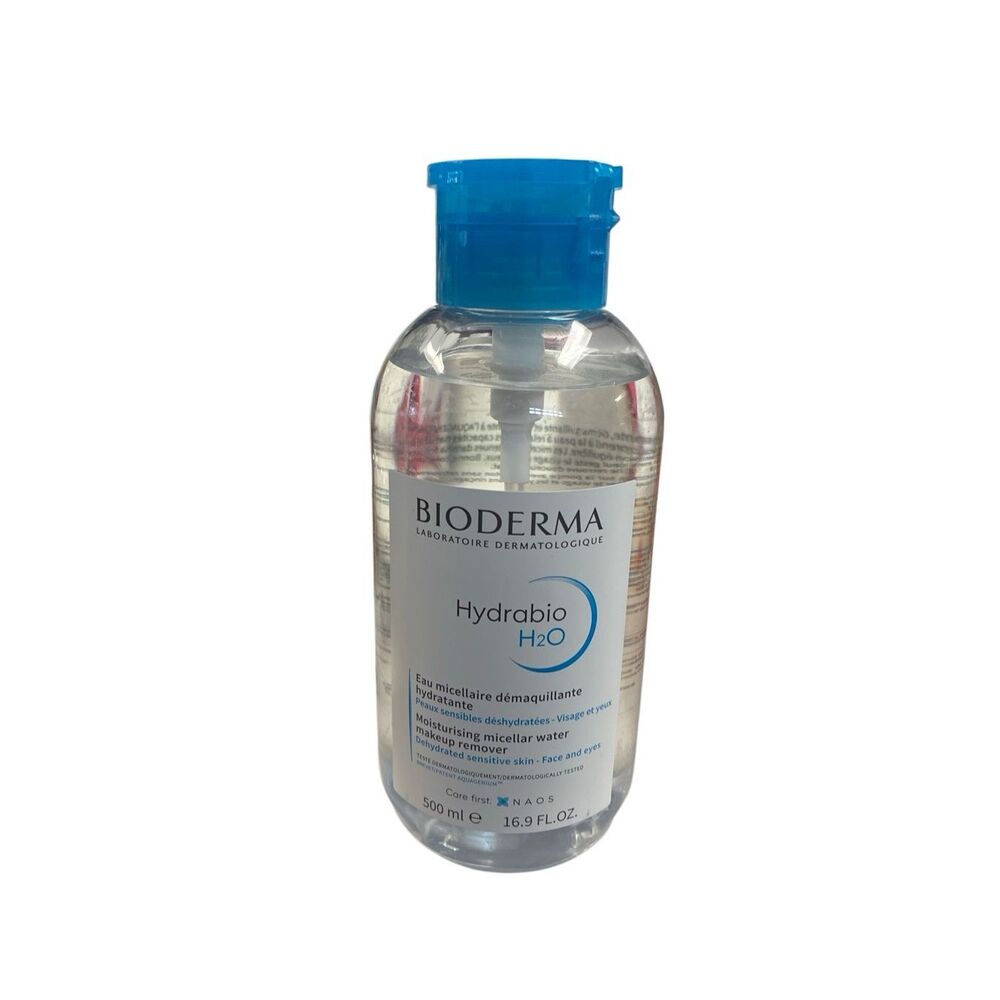 Bioderma Hydrabio‎ H2O Micellar Water 500ml Moisturizing Makeup Remover Pump